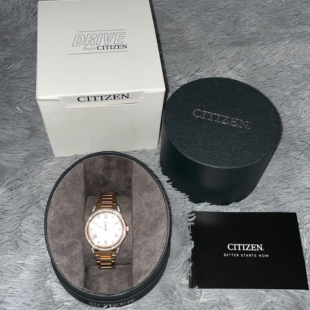 Authentic Citizen Eco Drive Watch Rose Gold